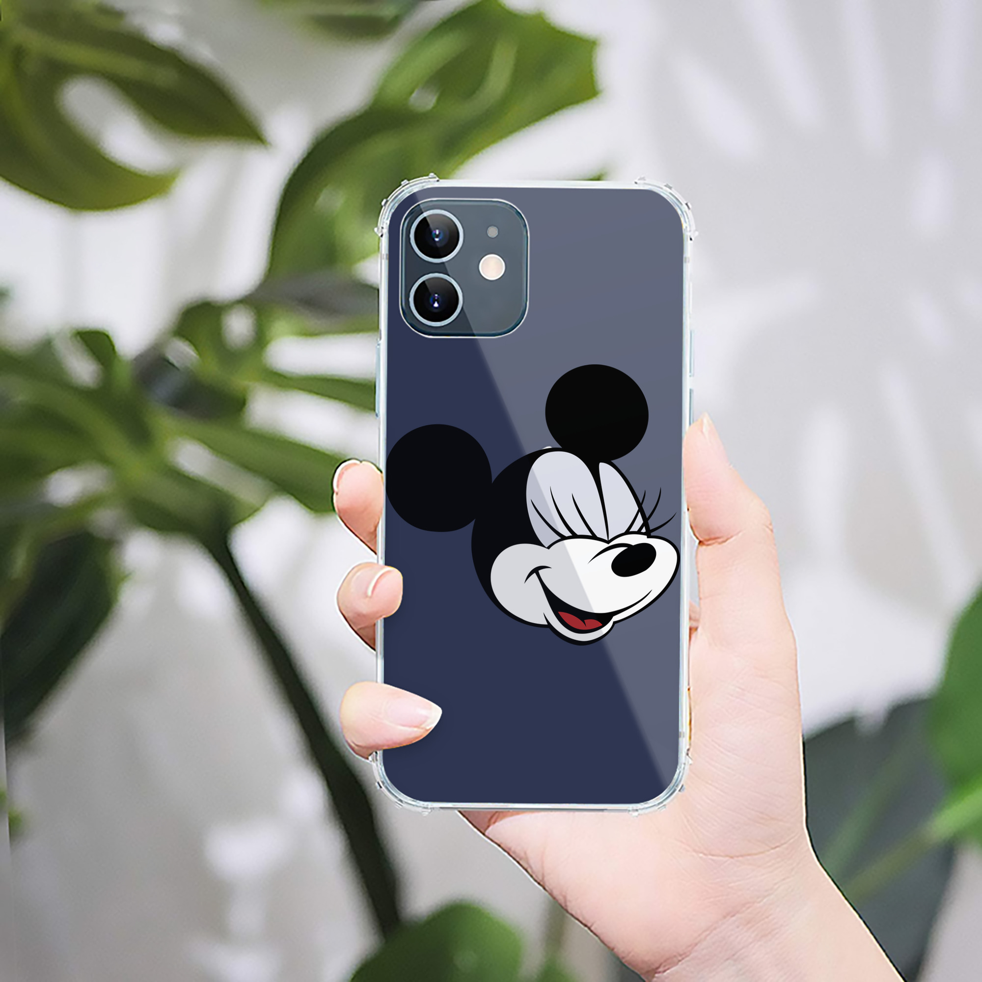 （画像用） ミッキーマウス Mickey Mouse 【iPhone 12シリーズ対応】透明スマホケース（クリアソフトケース）